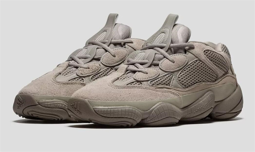 Men's Grey Yeezy Boost 500 Ash Shoes 012